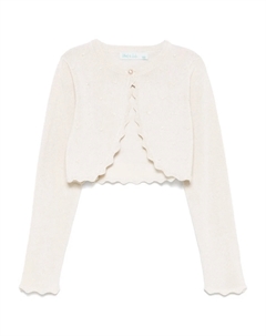 Кардиган с оборками, нейтральный Abel & lula
