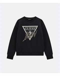 Толстовка детская с принтом, черный Guess