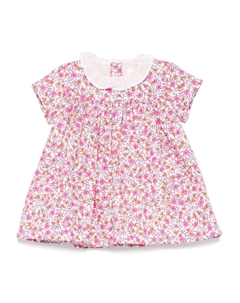 Комплект из платья и блумеров с цветочным принтом, розовый Teddy & minou