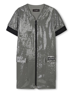 Платье с пайетками, зеленый Karl lagerfeld kids