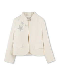 Блейзер со стразами, нейтральный Zadig & voltaire kids