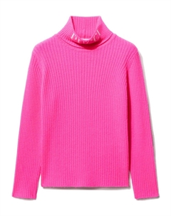 Джемпер в рубчик с логотипом, розовый Pucci junior