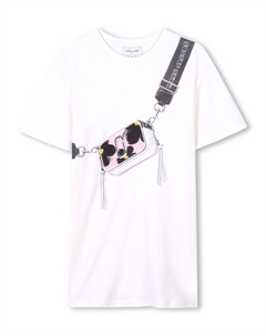 Платье-футболка Snapshot, белый Marc jacobs kids