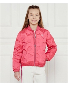 Куртка для девочек стеганая с логотипом, розовый Guess