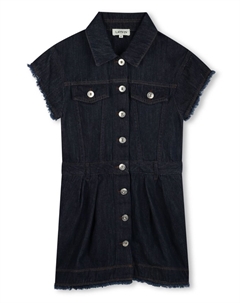 Джинсовое платье, синий Lanvin enfant