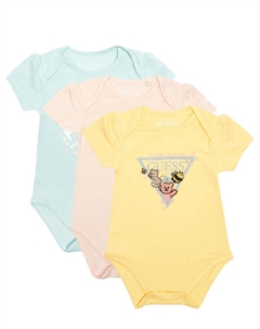 Боди детское с принтом 3 шт, мультиколор Guess