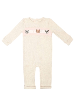 Боди детское с принтом, бежевый Guess