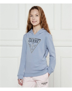 Толстовка детская Regular Fit с капюшоном, синий Guess