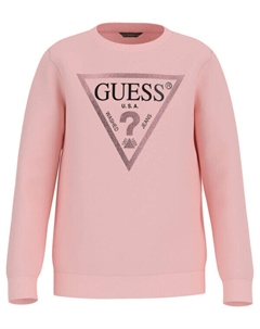 Толстовка детская с круглым вырезом, розовый Guess
