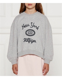 Толстовка детская с вышивкой, серый Tommy hilfiger