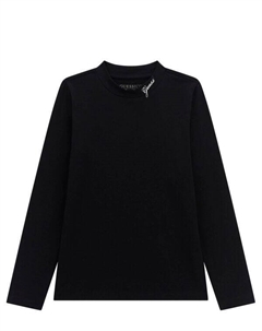 Блуза детская с высоким воротником, черный Guess