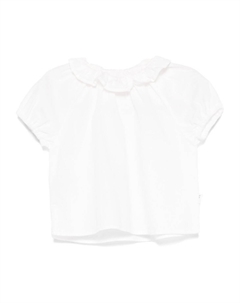 Блузка с оборками, белый Teddy & minou