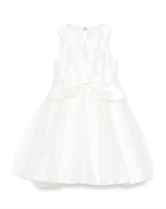 Платье с бантом, белый Abel & lula