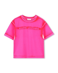 Футболка с вышитым логотипом, розовый Marc jacobs kids