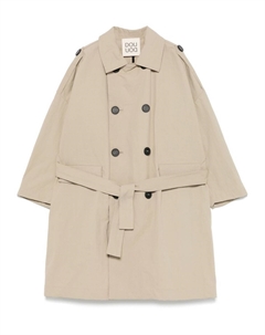 Тренч из сирсакера, нейтральный цвет Douuod kids