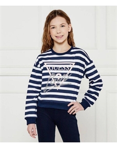 Свитшот детский в полоску, синий Guess