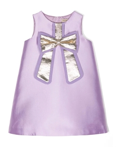 Атласное платье миди с бантом, фиолетовый Hucklebones london