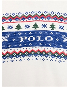 KIDS худи с узором, белый Polo ralph lauren