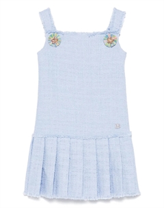 Kids платье-букле, синий Dolce&gabbana