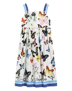 Kids платье с принтом, белый Dolce&gabbana