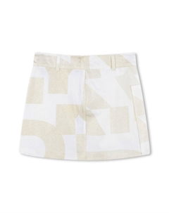 Юбка мини с логотипом, белый Dkny kids