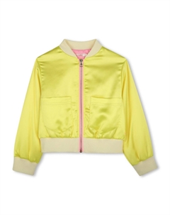 Куртка с вышитым логотипом, желтый Billieblush