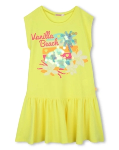 Платье с пайетками, желтый Billieblush