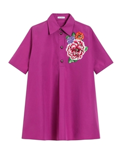 Kids платье с цветочным принтом, фиолетовый Dolce&gabbana