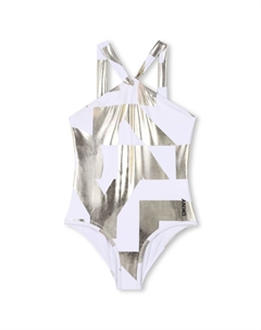 Купальник с логотипом, золотой Dkny kids