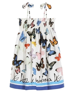 Kids платье с принтом, белый Dolce&gabbana