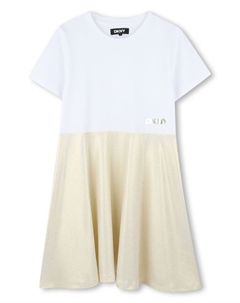 Платье с логотипом, золотой Dkny kids