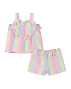 Комплект из рубашки и шортов, розовый Billieblush