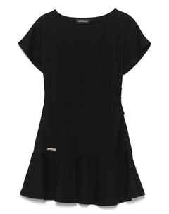 Платье с вырезами и деталями, черный Monnalisa