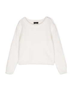 Джемпер из шерпы, белый Monnalisa