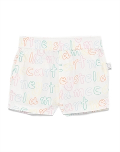 Шорты с логотипом, белый Stella mccartney kids