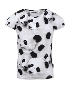 Футболка с принтом Giant Panda, белый Molo