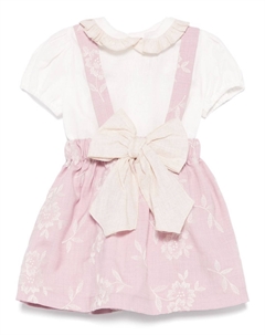 Платье с цветочной вышивкой, фиолетовый La stupenderia