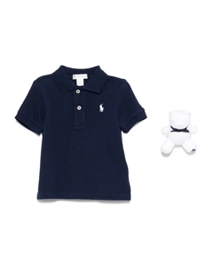 KIDS комплект из хлопковой рубашки поло, синий Polo ralph lauren