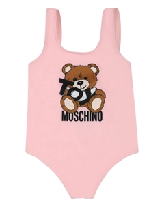 Купальник с мотивом Teddy Bear, розовый Moschino kids