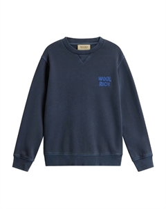 Толстовка с круглым вырезом, синий Woolrich