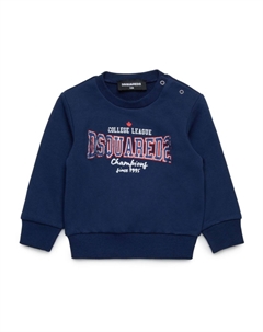 Толстовка с логотипом, синий Dsquared2 kids
