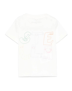 Футболка с графическим принтом, белый Stella mccartney kids