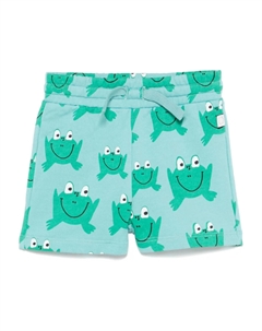 Шорты с принтом лягушек, синий Stella mccartney kids