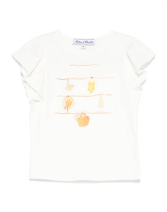 Топ с круглым вырезом, белый Tartine et chocolat