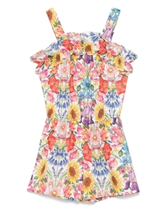 Комбинезон с цветочным принтом, розовый Tartine et chocolat