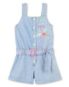 Ромпер с вышивкой, синий Billieblush