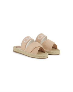 Шлепанцы с логотипом, розовый Chloé kids