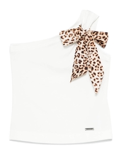 Топ с шарфом, белый Monnalisa