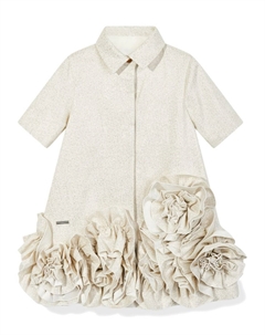 Платье-рубашка с цветочным принтом и оборками, нейтральный цвет Jessie and james