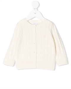 KIDS кардиган фактурной вязки на пуговицах, белый Polo ralph lauren